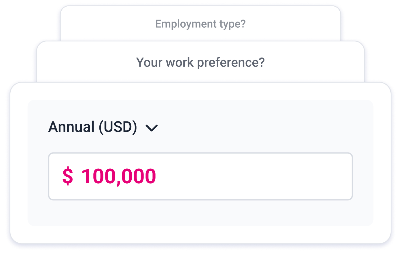 Wigiwork salary expectation setup preview