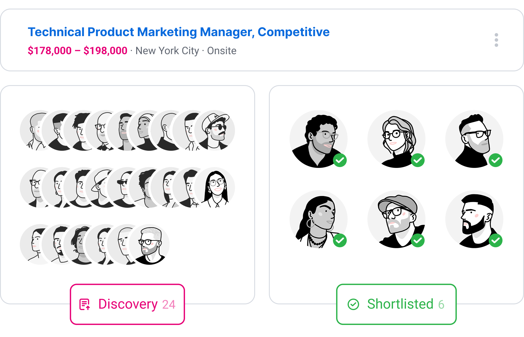 Wigiwork smart shortlisting preview